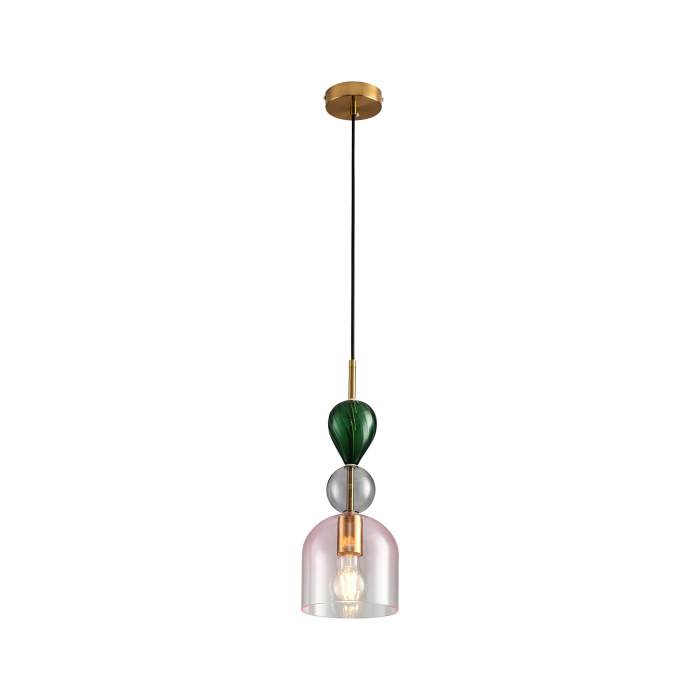 Pendul PASTELLO PINK, multicolor, 1*E27m diametru 15 cm - STEP INTO DESIGN [4]