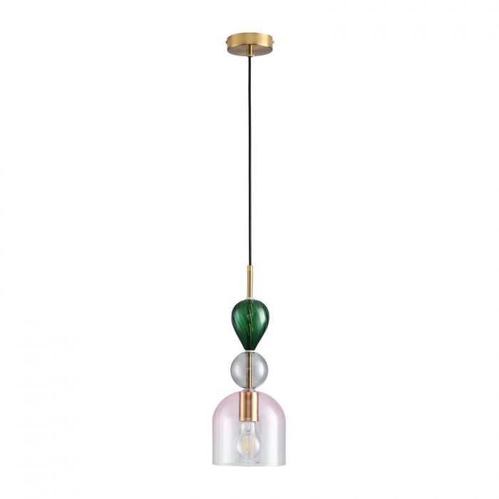 Pendul PASTELLO PINK, multicolor, 1*E27m diametru 15 cm - STEP INTO DESIGN [3]