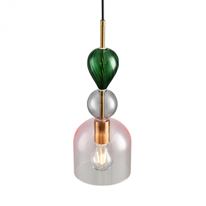 Pendul PASTELLO PINK, multicolor, 1*E27m diametru 15 cm - STEP INTO DESIGN [2]