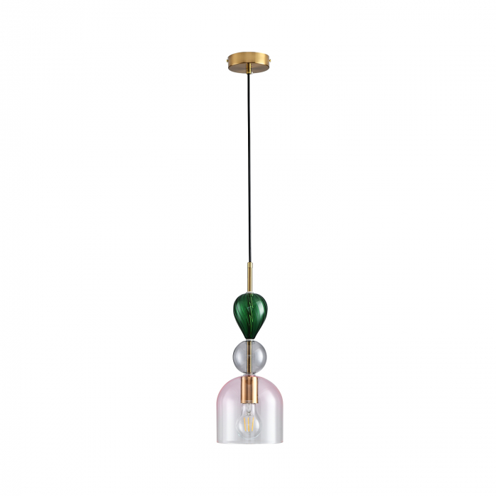 Pendul PASTELLO PINK, multicolor, 1*E27m diametru 15 cm - STEP INTO DESIGN [5]