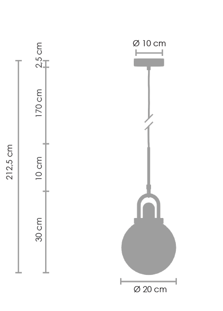 Pendul PEARL, auriu/alb, diametru 20 cm - STEP INTO DESIGN [7]