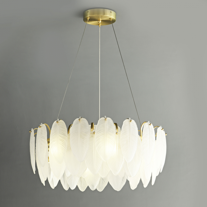 Candelabru PIUMA, alb/alamă, diametru 60 cm - Step into Design [5]