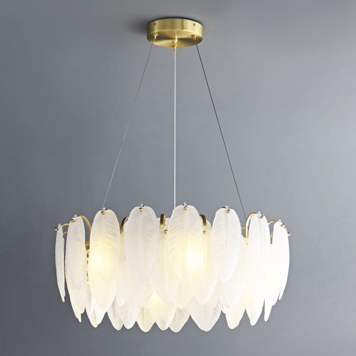 Candelabru PIUMA, alb/alamă, diametru 60 cm - Step into Design [6]