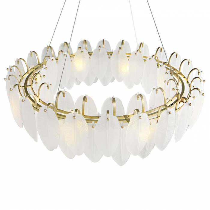 Candelabru PIUMA, alb/alama, 20W, 80 cm [3]