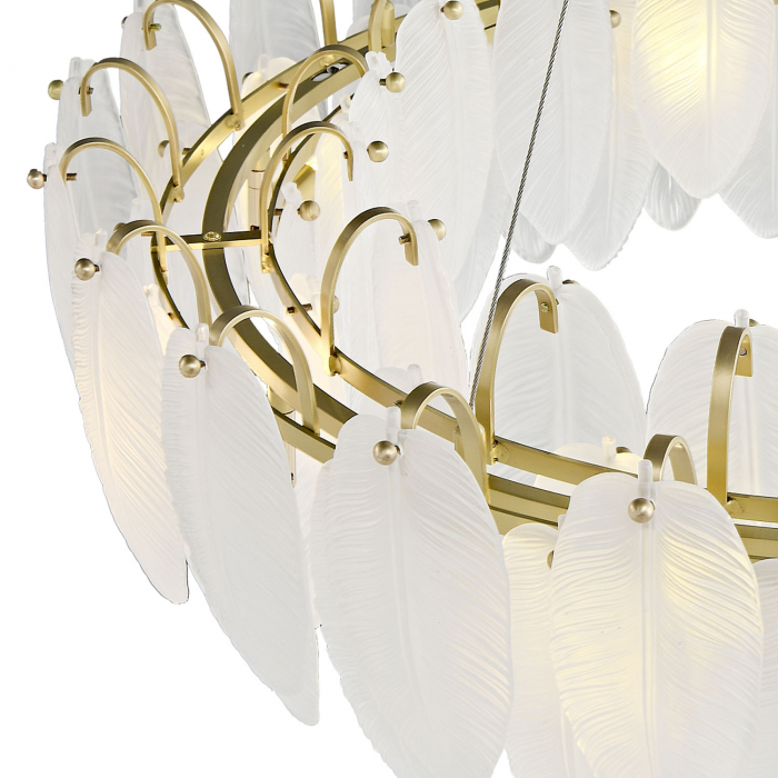 Candelabru PIUMA, alb/alama, 20W, 80 cm [5]