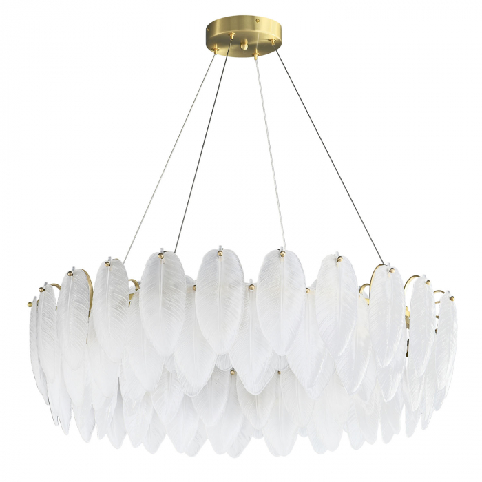 Candelabru PIUMA, alb/alama, 20W, 80 cm [2]