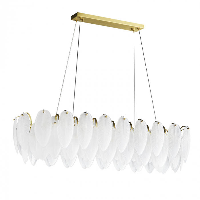 Candelabru PIUMA LONG, alb/alama, 20W, 100 cm [2]