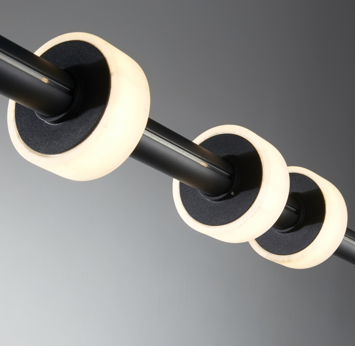 Lampa suspendata neagra cu marmura LED RINGO 150 cm - step into design [3]