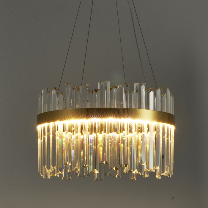 Lampă suspendată LED ROYAL cristal K9, aurie, 3000K [6]