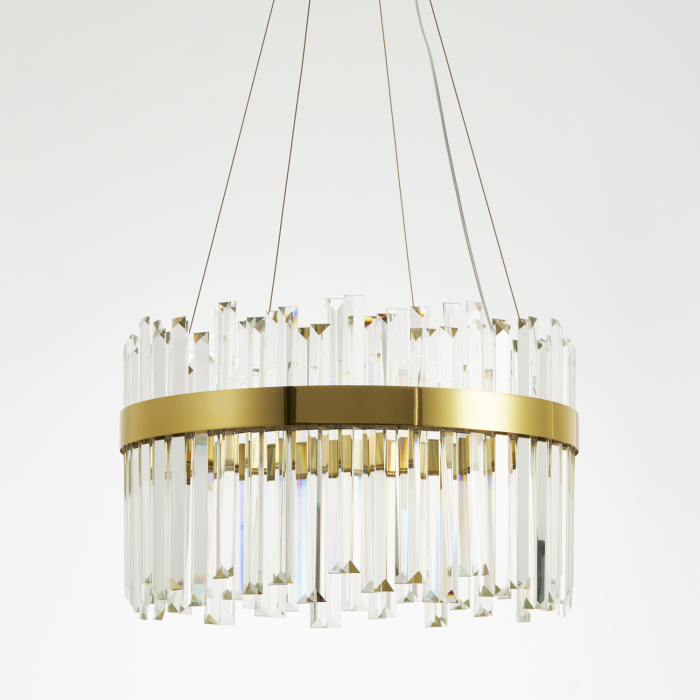 Lampă suspendată LED ROYAL cristal K9, aurie, 3000K [5]