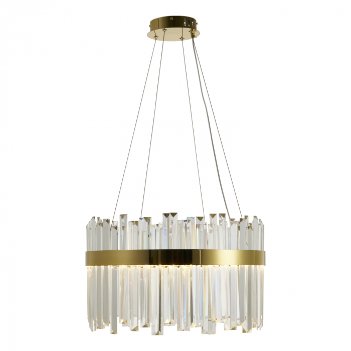 Lampă suspendată LED ROYAL cristal K9, aurie, 3000K [2]