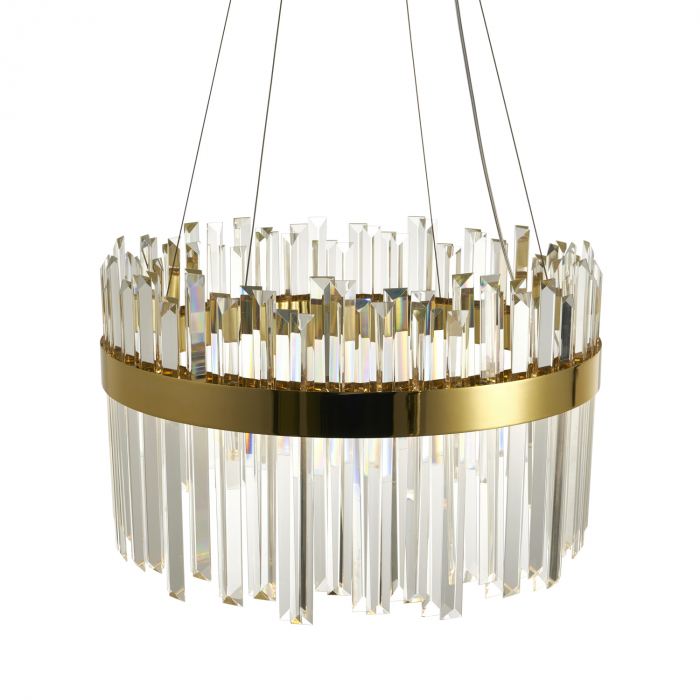 Lampă suspendată LED ROYAL cristal K9, aurie, 3000K [3]