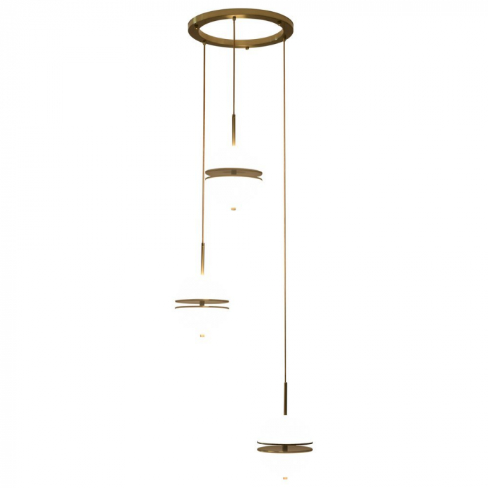 Lampă suspendată LED SFERA-3, aurie, 50 cm - Step into Design [3]