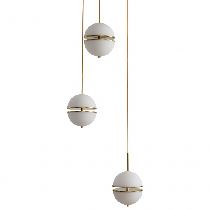 Lampă suspendată LED SFERA-3, aurie, 50 cm - Step into Design [4]