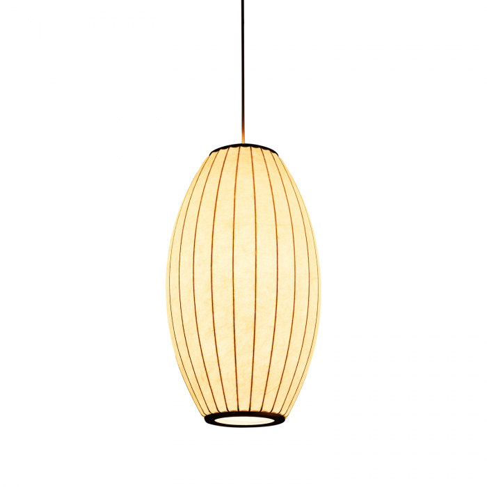 Lampă suspendată SILK BARREL albă, înăltime 50 cm - Step into Design [4]