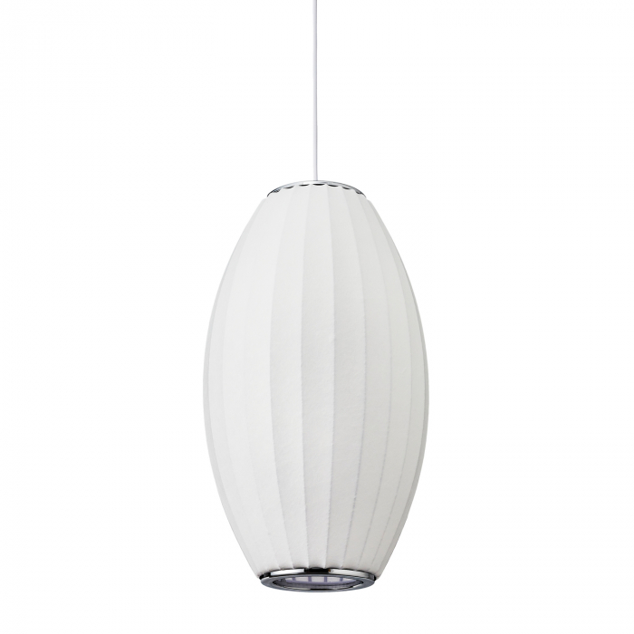 Lampă suspendată SILK BARREL albă, înăltime 60 cm [4]