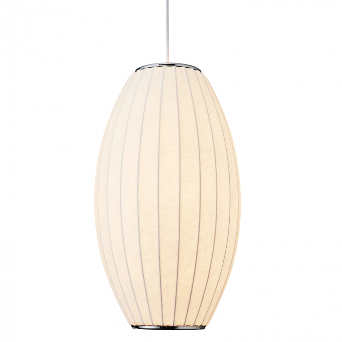 Lampă suspendată SILK BARREL albă, înăltime 60 cm [3]