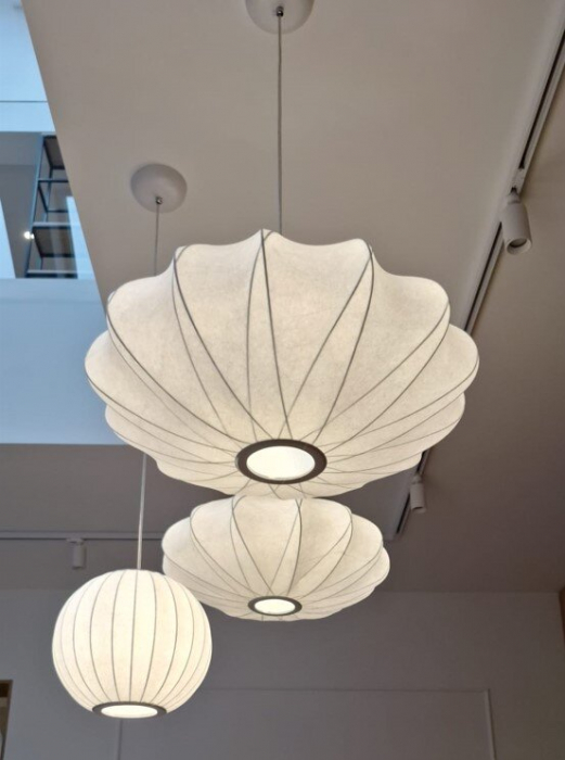 Lampă suspendată SILK X-SHAPE albă, diametru 60 cm [4]