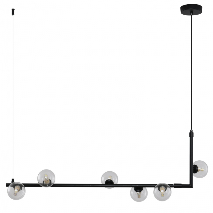 Lampă suspendată SIMPLY, neagră, 90 cm - Step into Design [2]