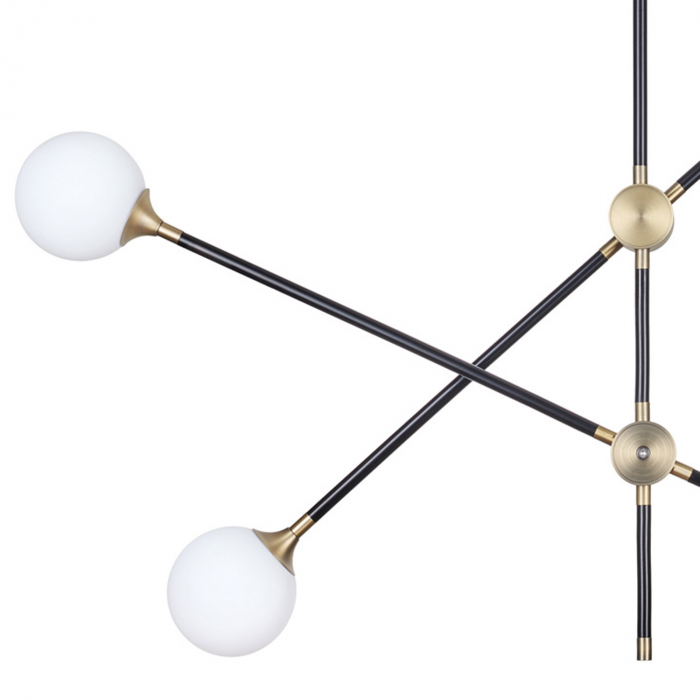 Lampă suspendată SPILLO, neagră/aurie, 92 cm - Step into Design [3]