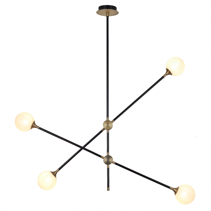 Lampă suspendată SPILLO, neagră/aurie, 92 cm - Step into Design [2]