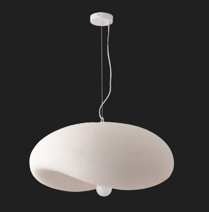 Lampă suspendată STONE FLAT albă, lungime 40 cm - Step into Design [3]