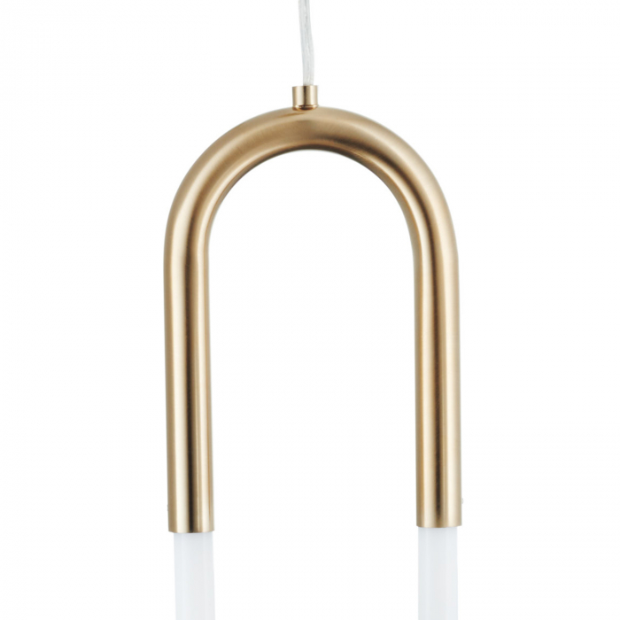 Pendul LED U-SHAPE, alama/alb, 3000K, 1080 lm, latime 13 cm - STEP INTO DESIGN [2]