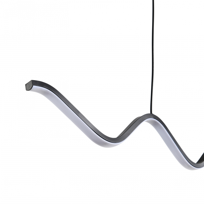 Lustră suspendată LED ZIGZAG, negru, 3000K, 90 cm [4]