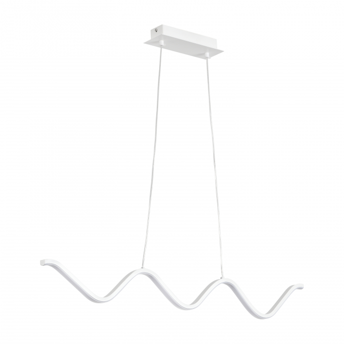 Lustră suspendată LED ZIGZAG, alb, 3000K,  90 cm [3]
