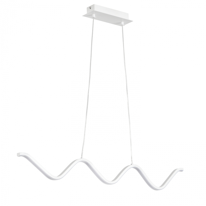 Lustră suspendată LED ZIGZAG, alb, 3000K,  90 cm [5]