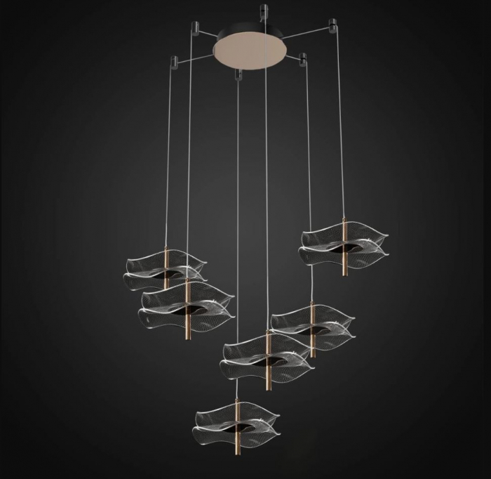 Candelabru LED MARIPOSA, auriu, 3000K, 2160 lm, diametru 6*20 cm - ALTAVOLA DESIGN [2]