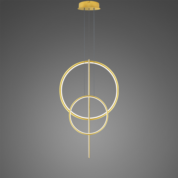 Lampa suspendata LINEA LED, auriu, Nr. 5 B Φ60/40 cm, 3000K - ALTAVOLA DESIGN [2]