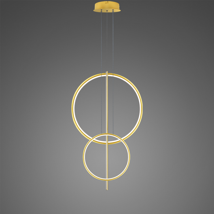 Lampa suspendata LINEA LED, auriu, Nr. 5 B Φ60/40 cm, 3000K - ALTAVOLA DESIGN [3]