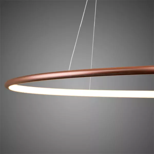 Lampa suspendata LED RING Nr. 3, cupru, dimabila, 3000K, IP 44, diametru 80 cm - ALTAVOLA DESIGN [3]