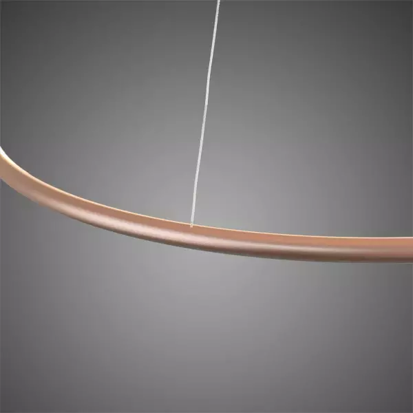 Lampa suspendata LED RING Nr. 3, cupru, dimabila, 3000K, IP 44, diametru 80 cm - ALTAVOLA DESIGN [4]