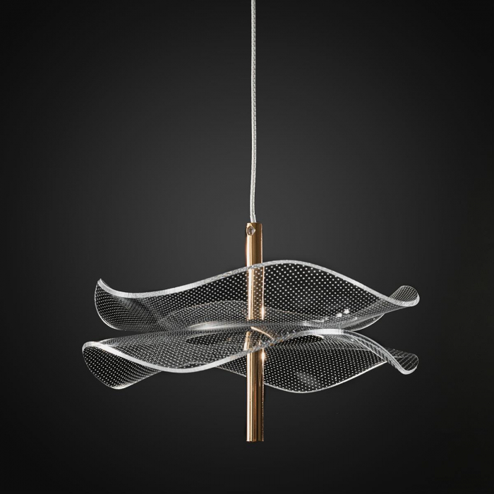 Pendul LED MARIPOSA, auriu, 3000K, 390 lm, diametru 20 cm - ALTAVOLA DESIGN [7]