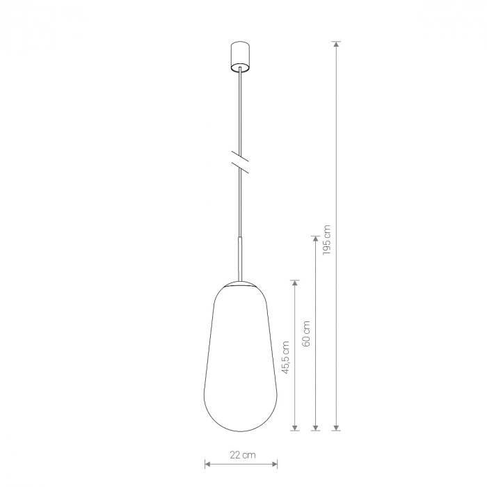Pendul negru PEAR L, 45.5 cm - Nowodvorski [6]