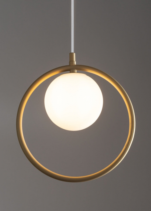 Pendul AQUA, auriu/alb, 1*G9, 12W, diametru 24 cm - SIGMA [3]