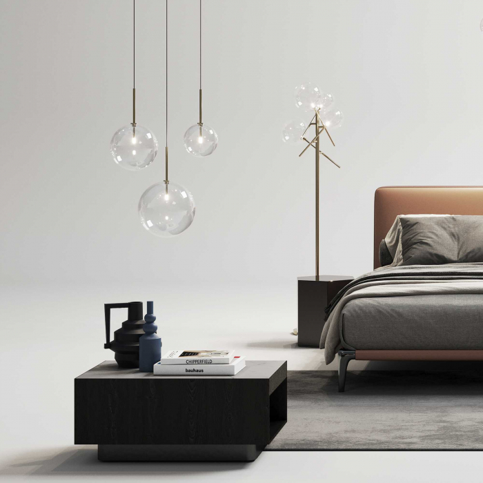 Pendul EQUINOXE SP1, alama, diametru 20 cm - IDEAL LUX [3]