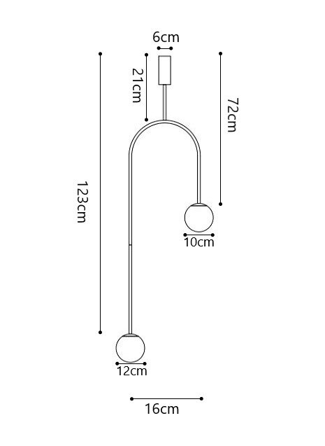 Pendul LOOP, auriu, 123 cm - Step into Design [7]