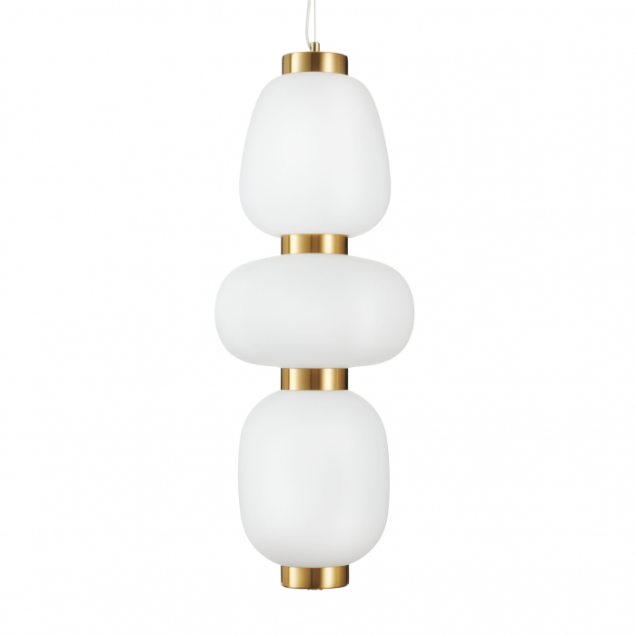Lampă suspendată LED BRILLA-3, auriu/alb, 23 cm [2]