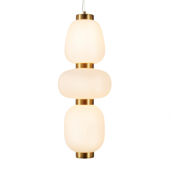 Lampă suspendată LED BRILLA-3, auriu/alb, 23 cm [4]