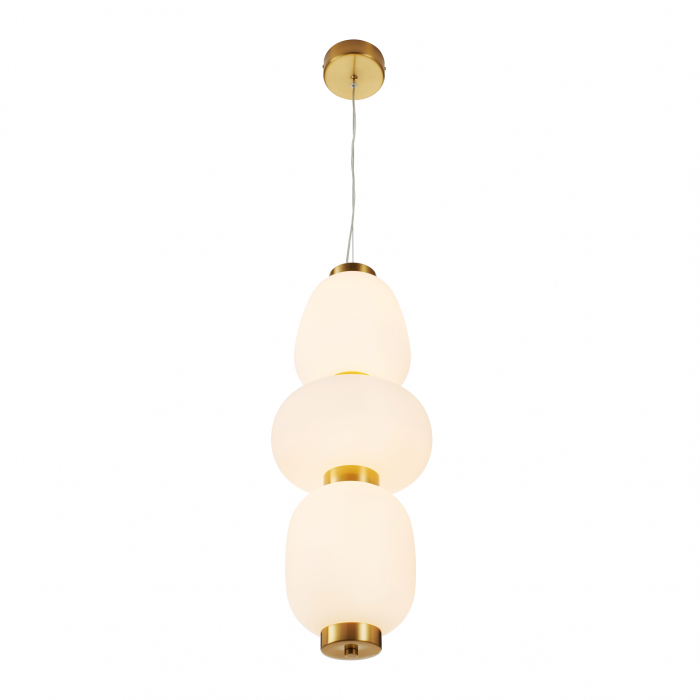 Lampă suspendată LED BRILLA-3, auriu/alb, 23 cm [10]