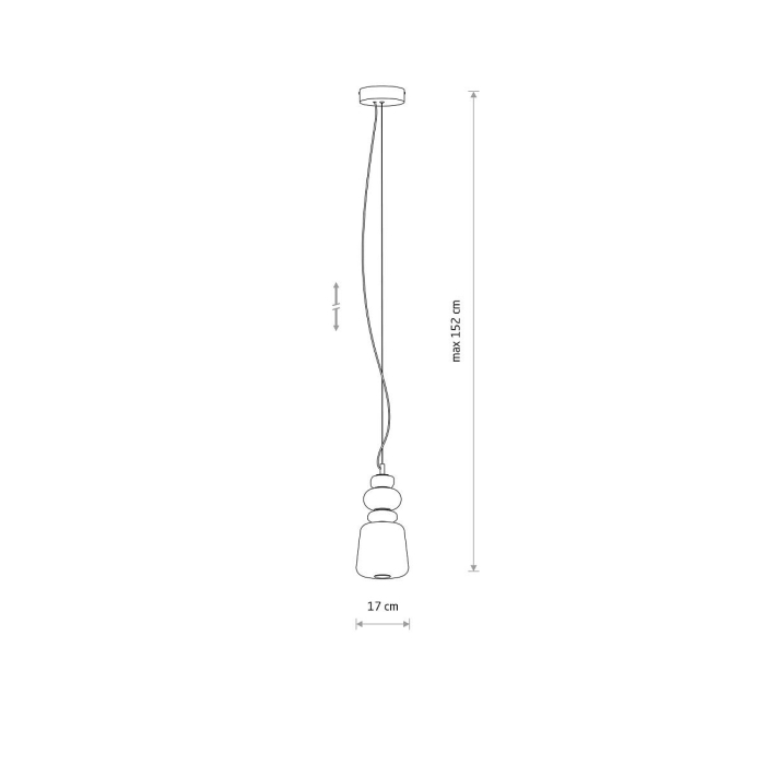Pendul LED CERAMIC, multicolor, 3000K, 17 cm - nowodvorski [7]