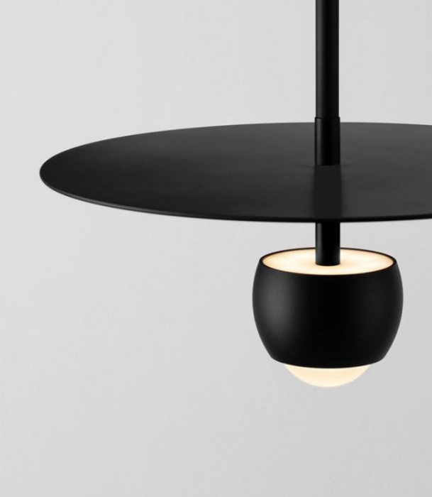 Pendul LED EDEM, negru, 3000K, 590 lm, diametru 30 cm - NOVA LUCE [3]