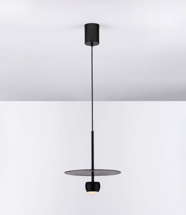 Pendul LED EDEM, negru, 3000K, 590 lm, diametru 30 cm - NOVA LUCE [5]