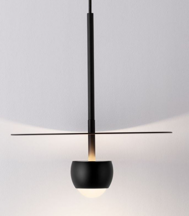 Pendul LED EDEM, negru, 3000K, 590 lm, diametru 30 cm - NOVA LUCE [4]