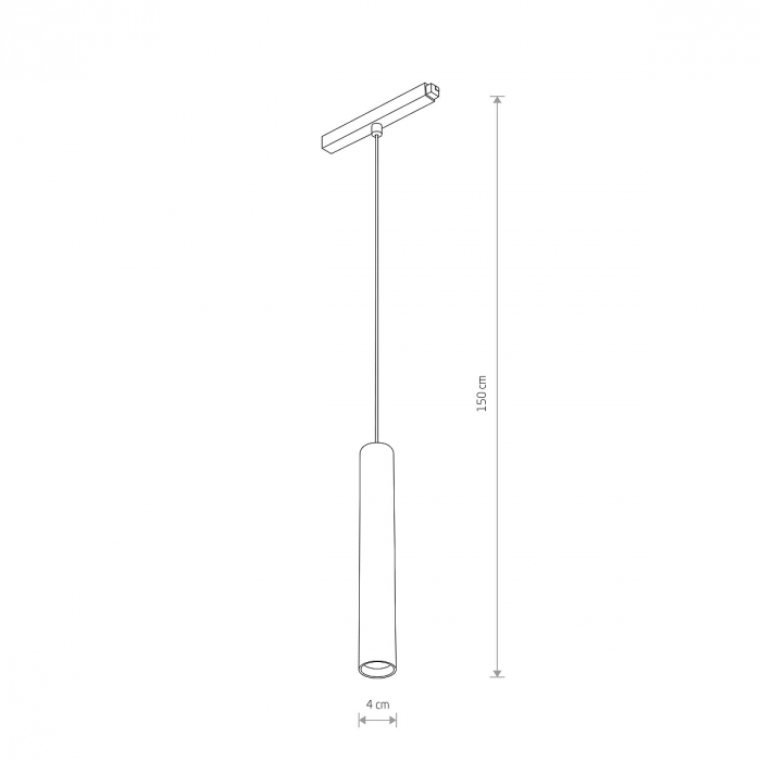 Pendul LED ROLLER pentru sina magnetica LVM, negru, 9W, 3000K, diametru 4 cm - NOWODVORSKI [3]