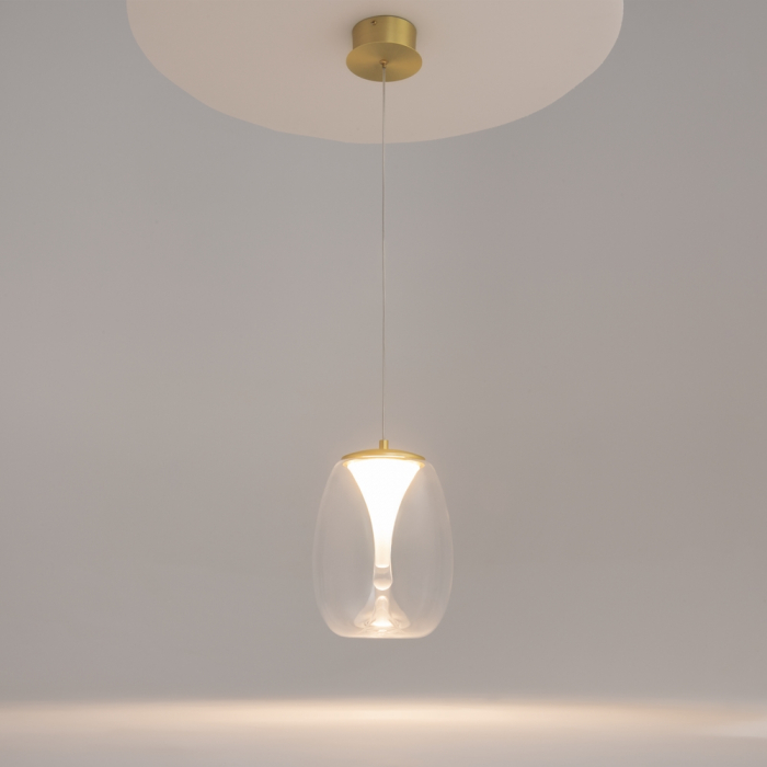 Pendul LED SPLASH auriu, 7W, 3000K, diametru 20 cm - MAYTONI [3]