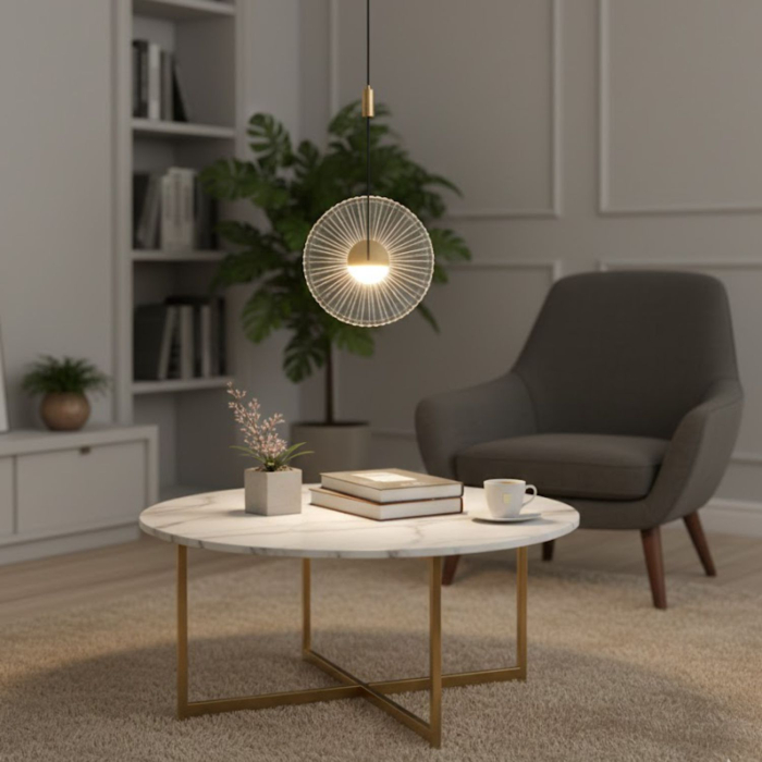 Pendul LED SUNBLAST, auriu, 3000K, 20 cm - Step into Design [12]